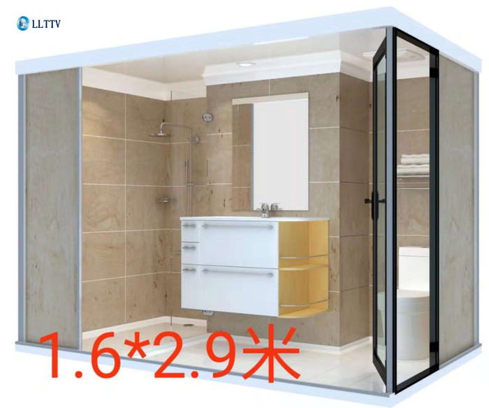 可定制等木J1618 厂家直供 整体卫生间  整体卫浴   集成卫浴不用做防水  不用贴瓷砖   质量可靠  安装便捷